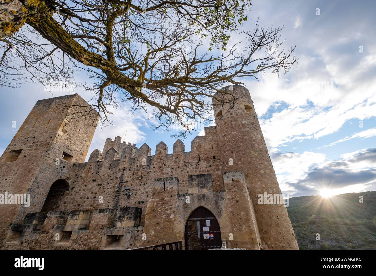 Château des duques de Frías, Frías, province de Burgos, région de Las Merindades, Espagne Banque D'Images