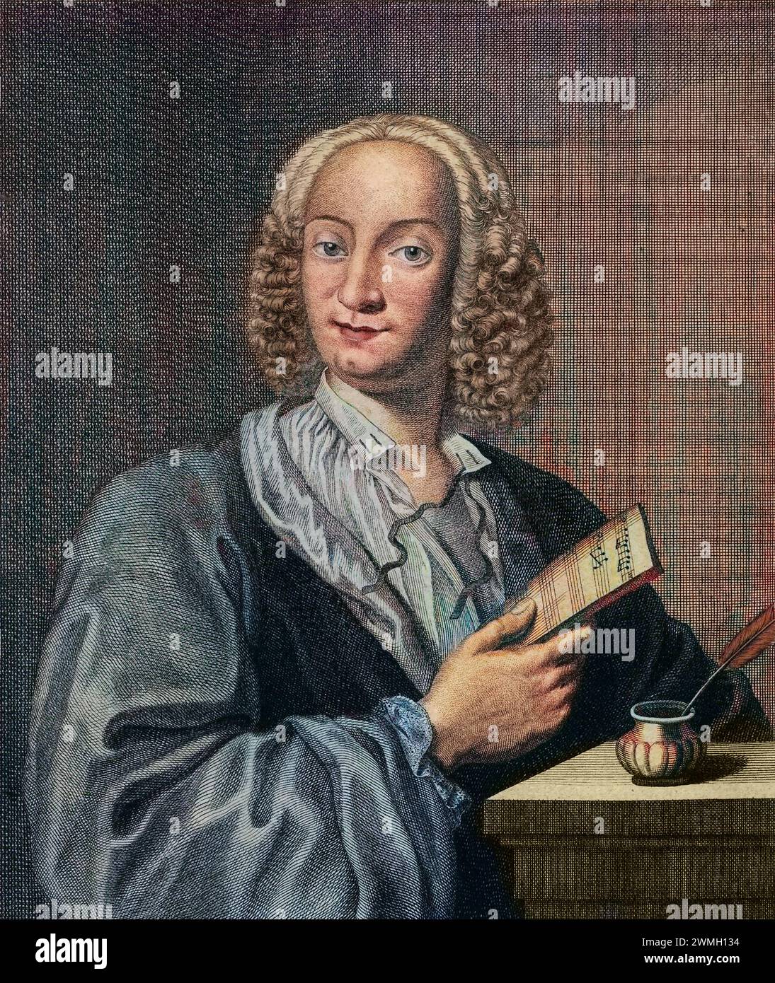 Portrait d'Antonio Vivaldi (1678-1741) Banque D'Images