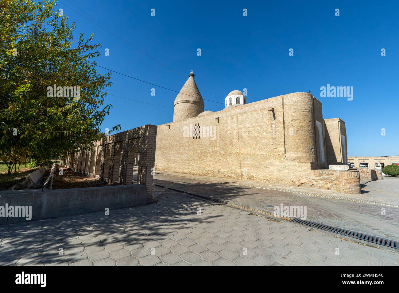 Construction du mausolée Chashma Ayub à Boukhara, Ouzbékistan. Fondée au XIIe siècle. Musée de l'approvisionnement en eau de Boukhara. Banque D'Images