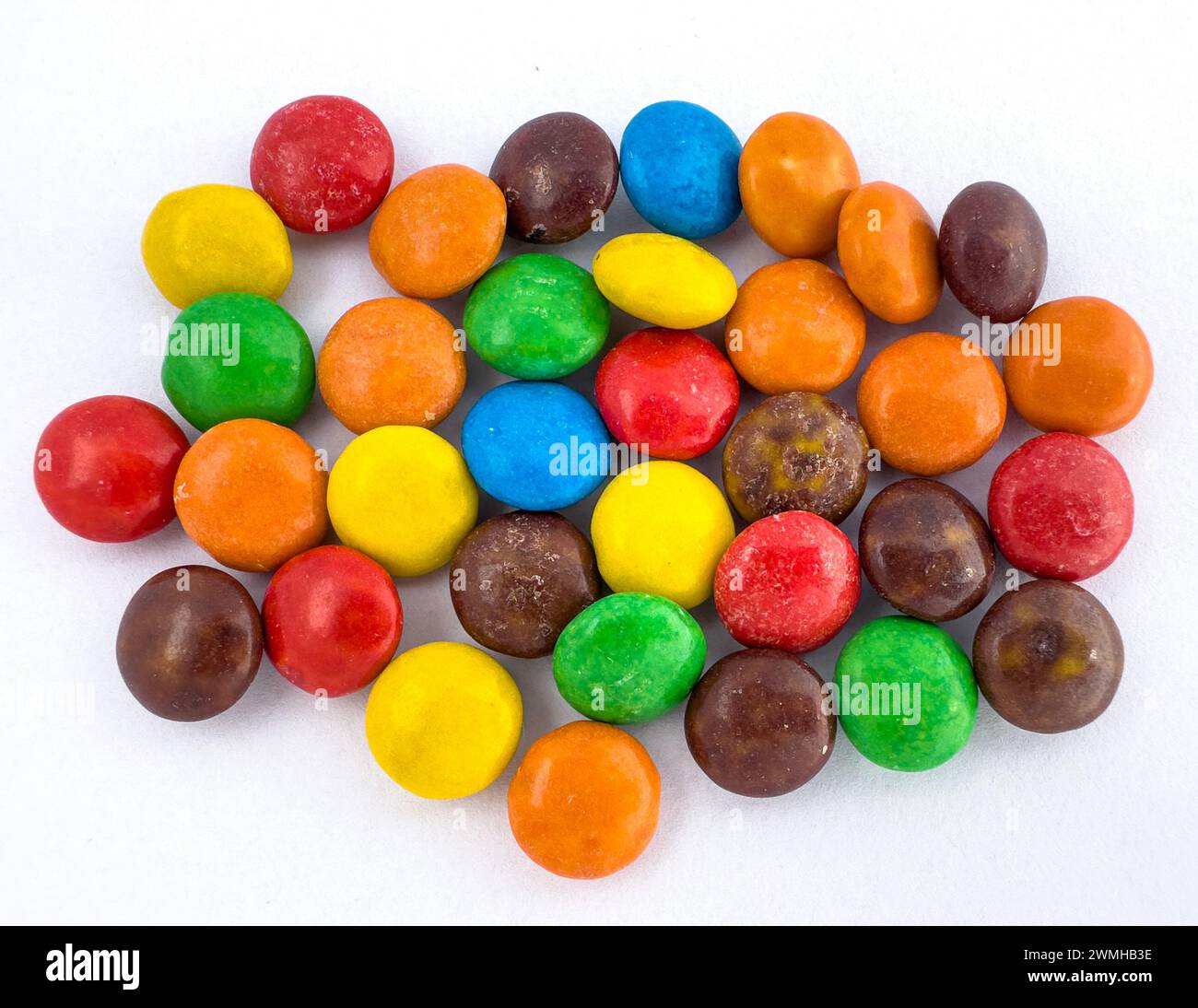 Bonbons Colores Au Chocolat Enrobe De Sucre