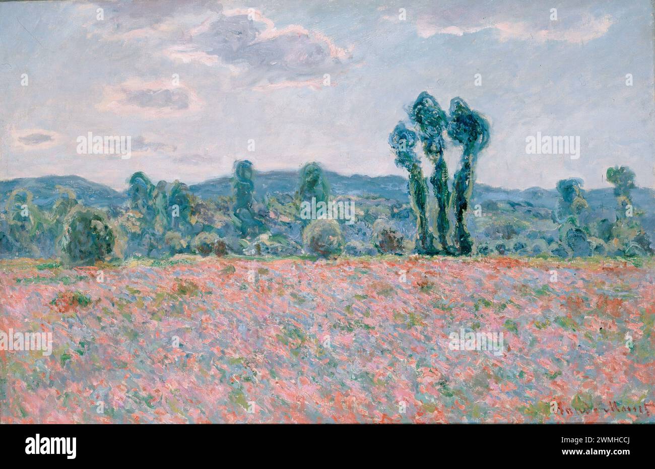 Claude Monet - champ de coquelicots 1873 Banque D'Images