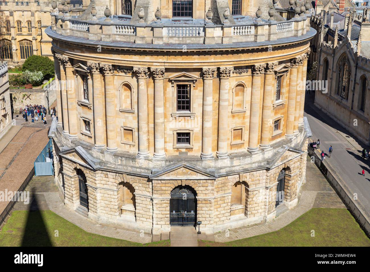 La caméra Radcliffe (détail), Oxford, Angleterre. Banque D'Images