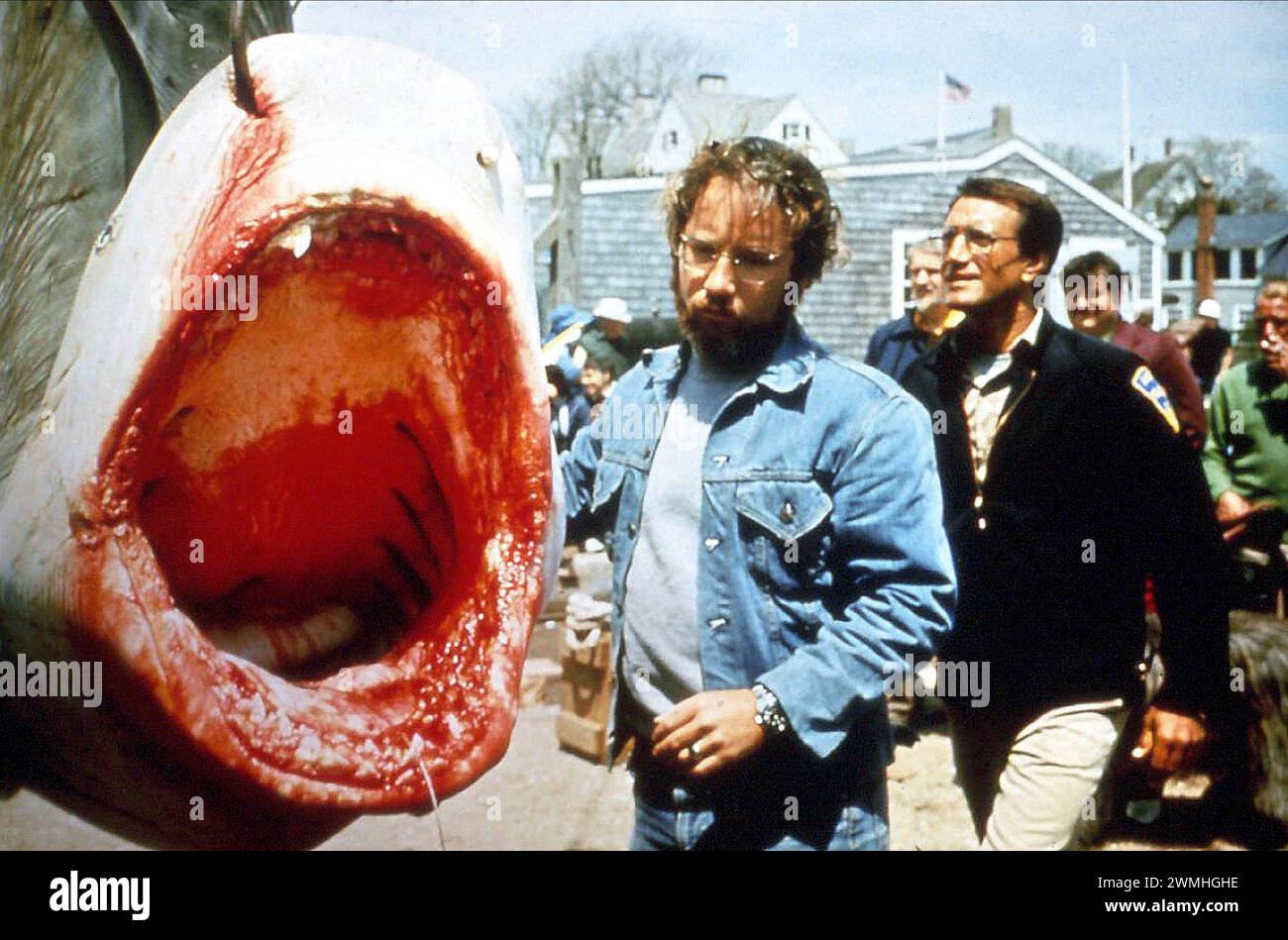 JAWS Richard Dreyfuss & Roy Scheider Banque D'Images