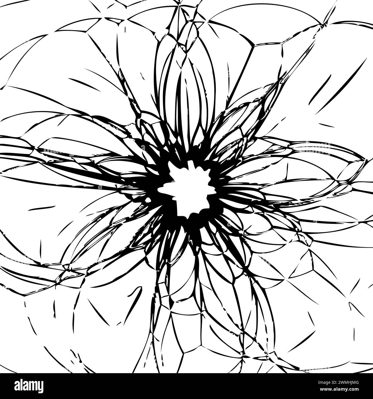 vecteur fond noir et blanc de verre brisé Illustration de Vecteur