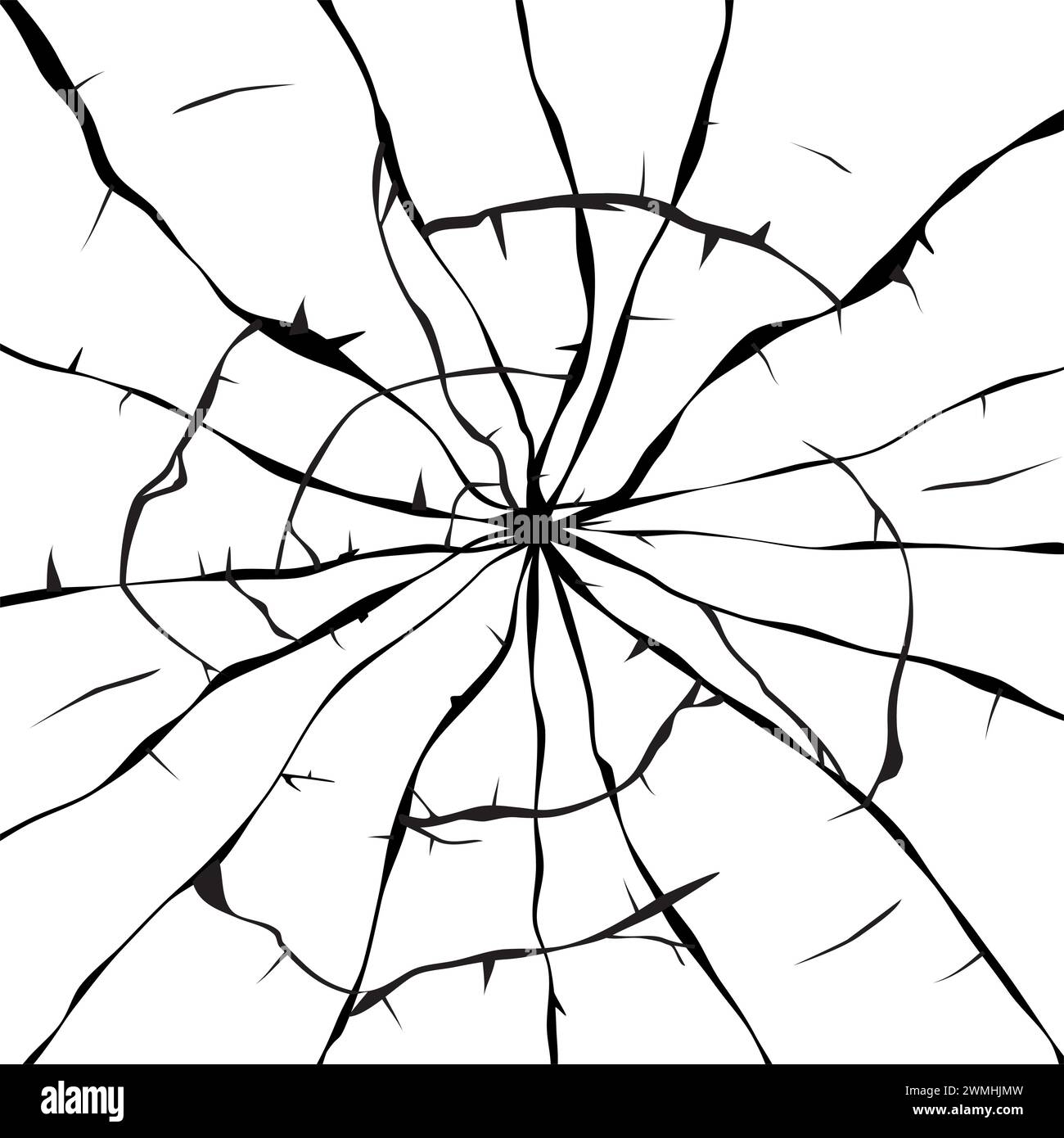 vecteur fond noir et blanc de verre brisé Illustration de Vecteur