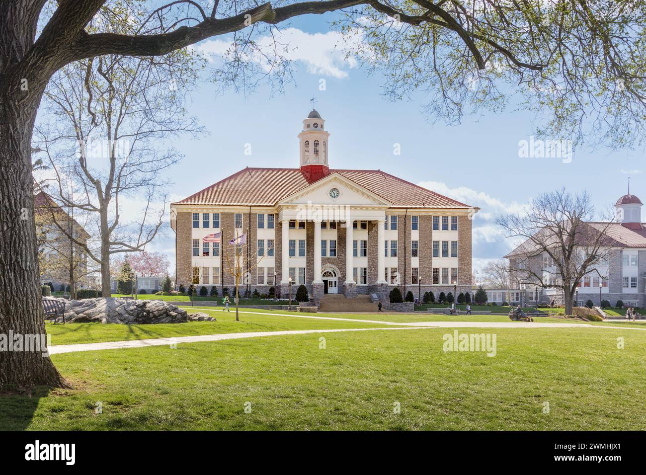 James Madison University, Harrisonburg, vallée de Shenandoah, en Virginie, USA. Banque D'Images