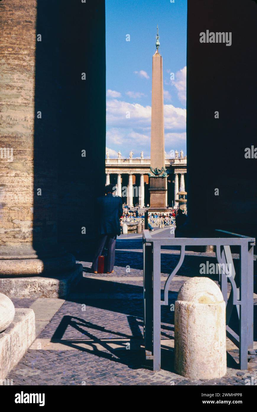 Obélisque sur la place Saint-Pierre, Rome, Italie Banque D'Images