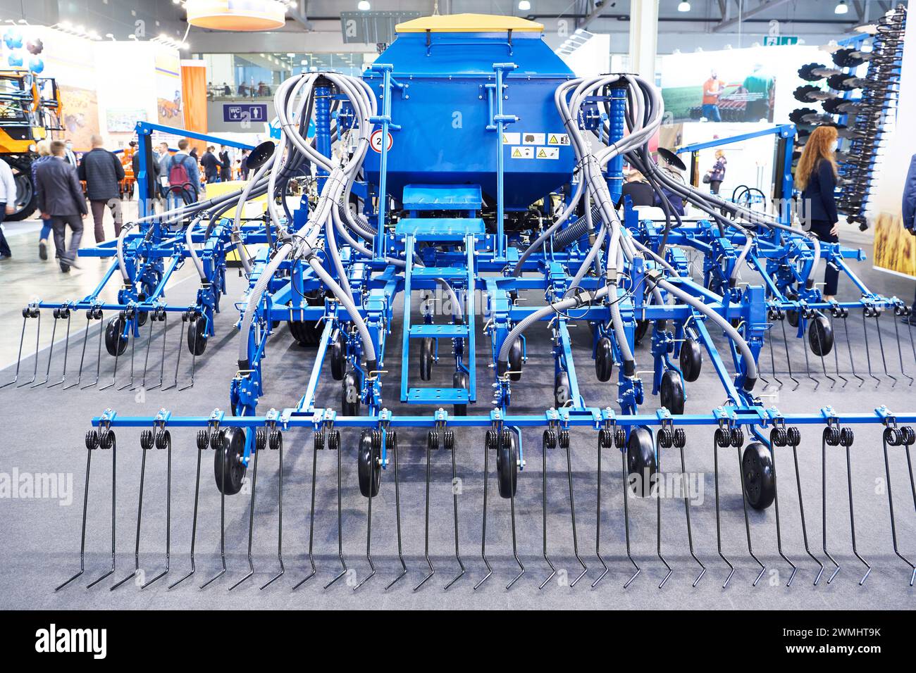 Ancre pneumatique universelle de semoir sur exposition Banque D'Images