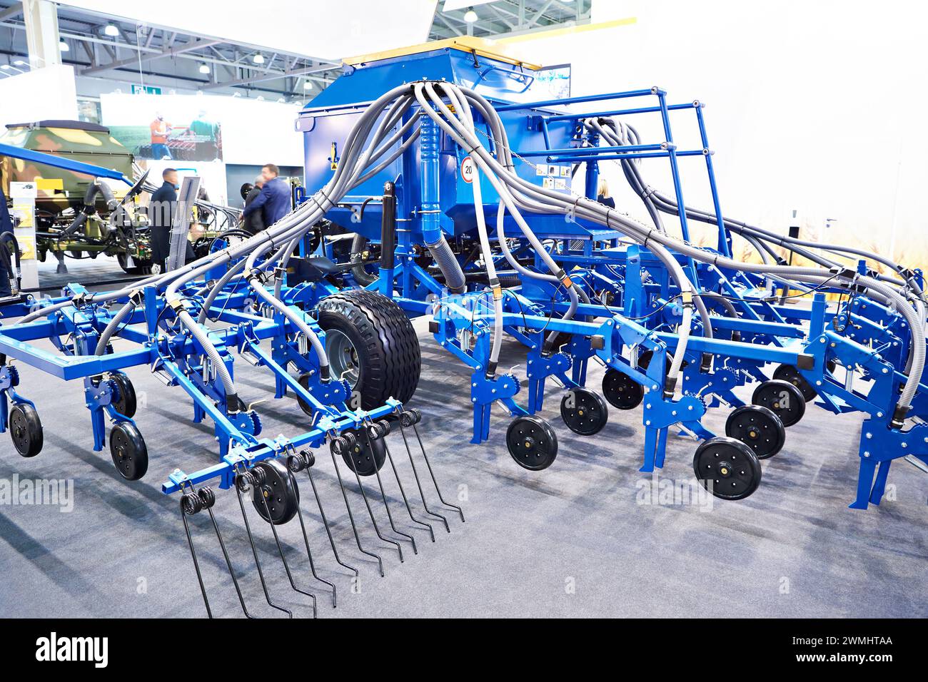 Ancre pneumatique universelle de semoir sur exposition Banque D'Images