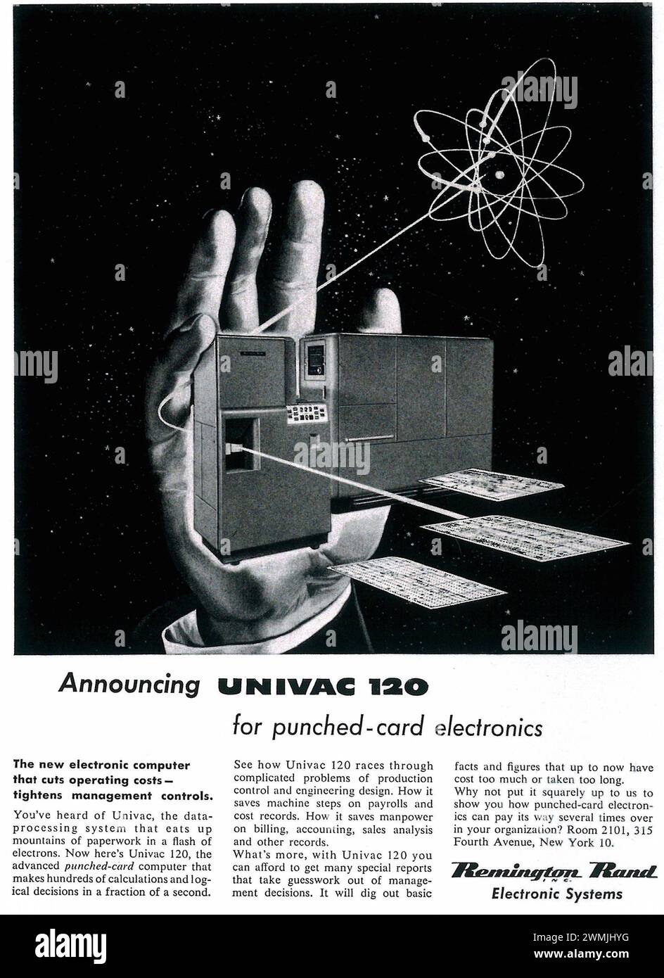 1954 Remington Rand/ Univac 120 ad Banque D'Images