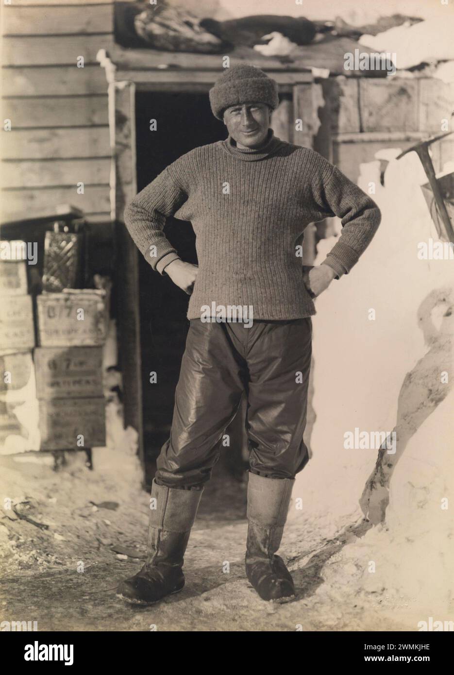 Docteur Edward Wilson. Portrait historique vintage de l'exploration antarctique de Scott par Herbert Ponting, 1911 Banque D'Images