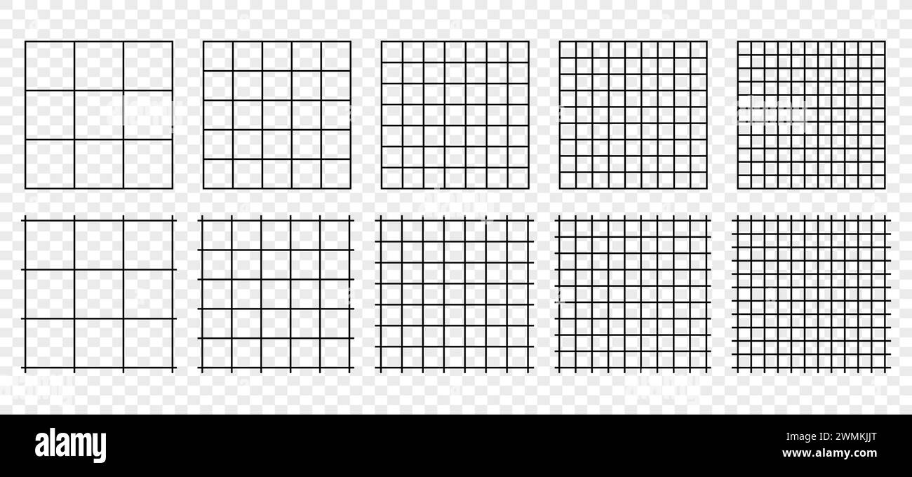 Lignes de grille horizontales dans le style graphique, conception vectorielle de formes de grille. Illustration de Vecteur