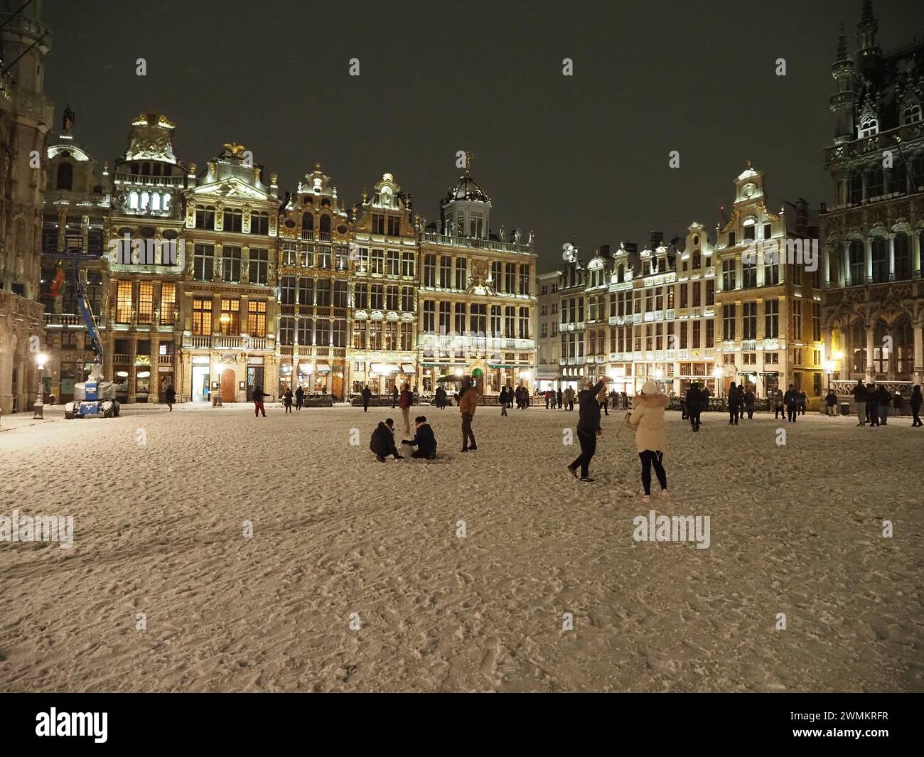 Faits saillants de l'hiver à Bruxelles, Belgique Banque D'Images