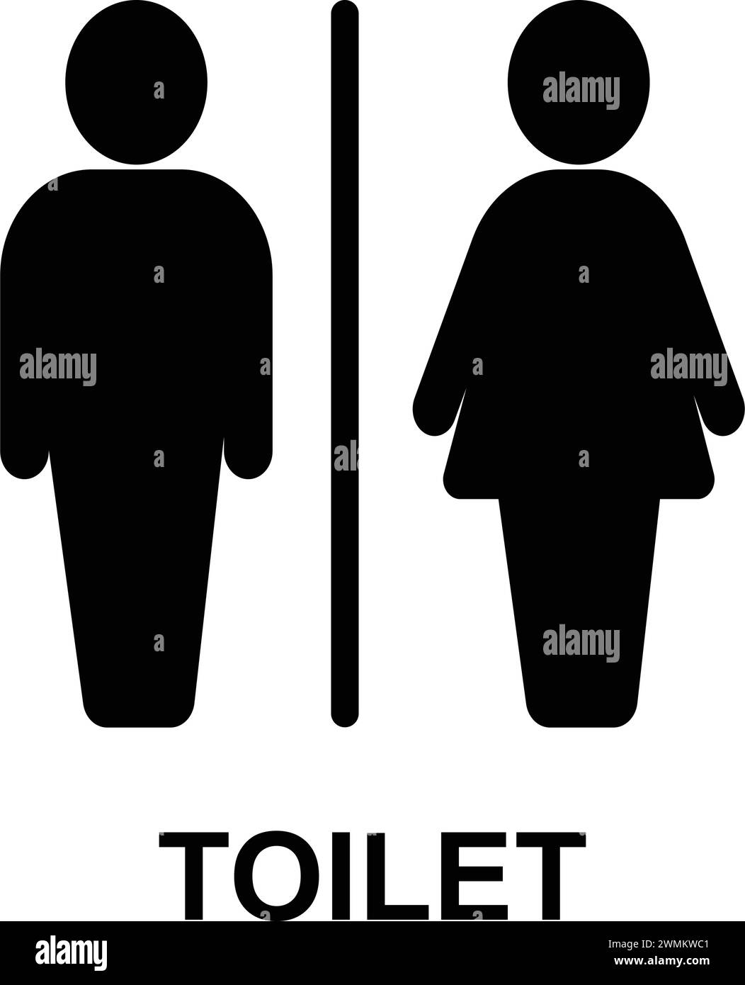 conception d'illustration vectorielle d'icône de toilette masculine et féminine Illustration de Vecteur conception d'illustration vectorielle d'icône de toilette masculine et féminine Illustration de Vecteur