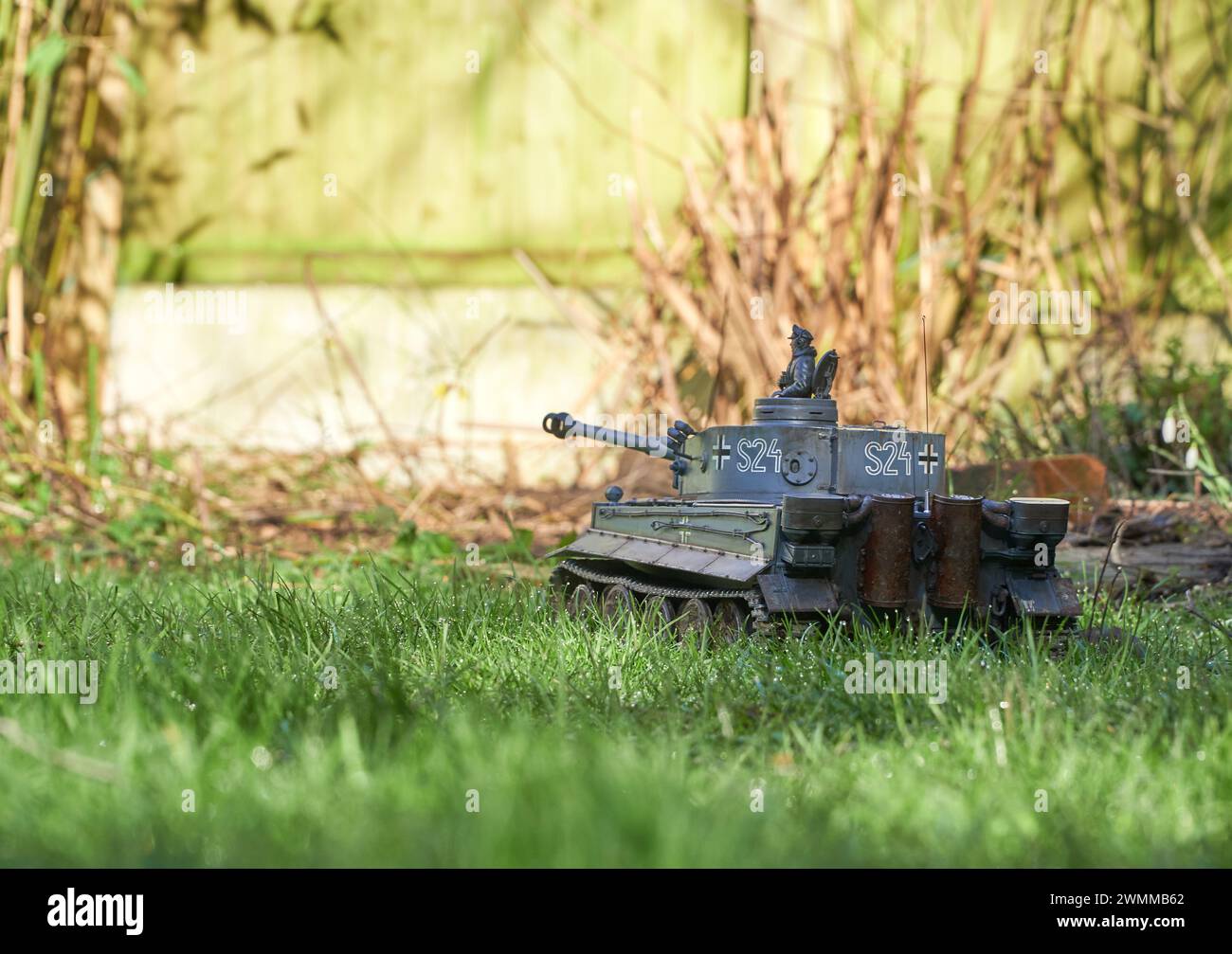 Modèle réduit allemand WW2 Tiger 1 Banque D'Images