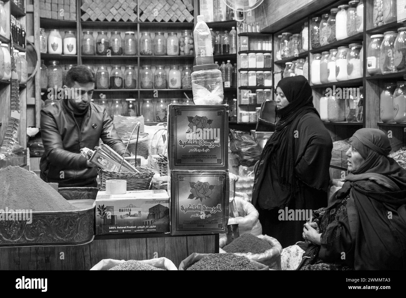 Syrie, Alep, vieux souk Banque D'Images