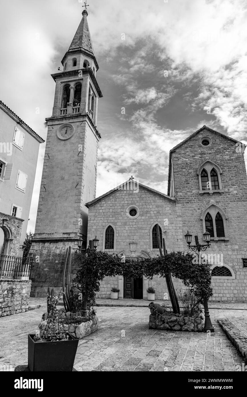 Église catholique de Sveti Ivan aussi connu comme étant Jean-baptiste, siège du diocèse jusqu’en 1828. Banque D'Images