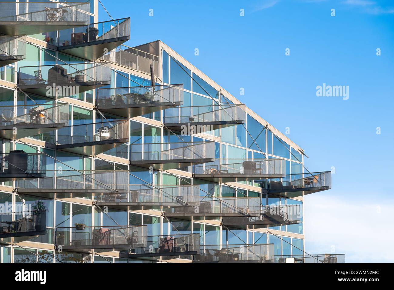 Copenhague, Danemark - VM Houses by BIG (Bjarke Ingels Group) et JDS Banque D'Images