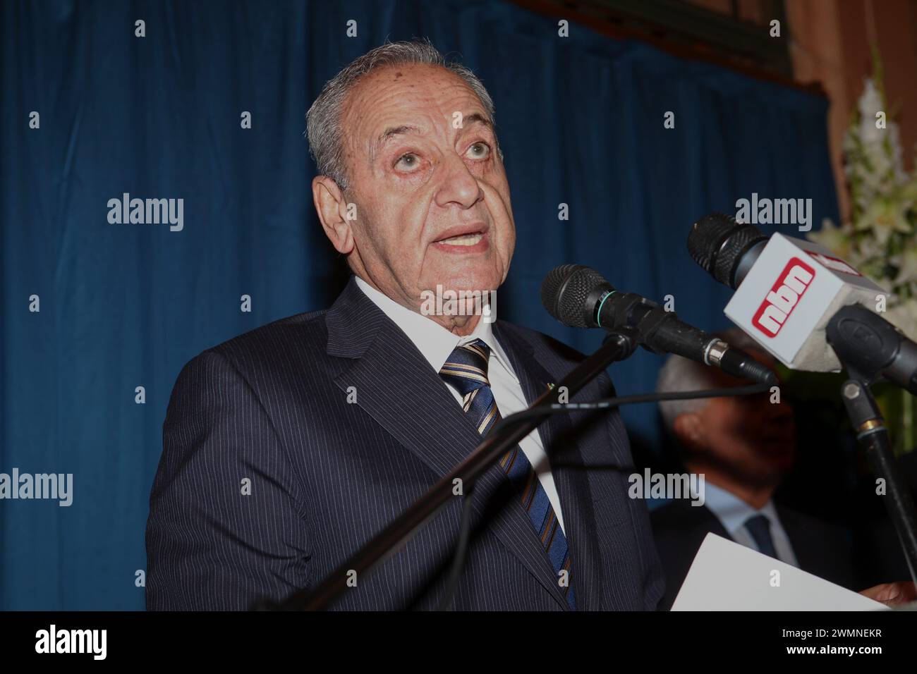 TONY Hage/Tony Hage/MAXPPP - PARIS, France. 27 octobre 2010. ; TONY HAGE/MAXPPP. PARIS.2010. ARCHIVES. Le président de la chambre des députés du Liban Nabih Berri . PARIS.2010.ARCHIVES. Président de la chambre libanaise des députés :Nabih Berri. Crédit : MAXPPP/Alamy Live News Banque D'Images