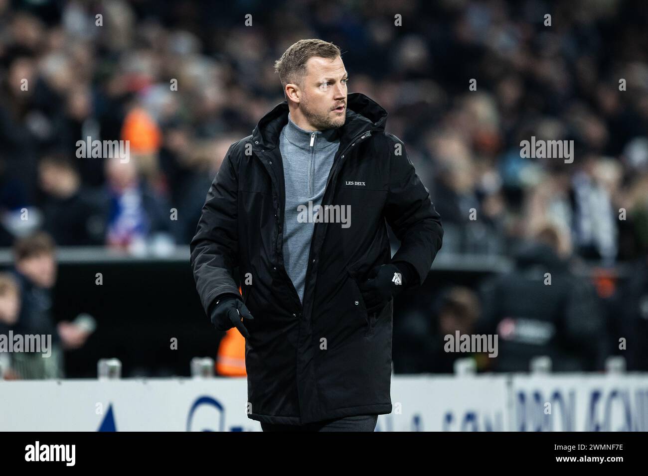 Copenhague, Danemark. 26 février 2024. L'entraîneur-chef Jacob Neestrup du FC Copenhague vu lors du match de Superliga 3F entre le FC Copenhague et le FC Nordsjaelland à Parken à Copenhague. (Crédit photo : Gonzales photo - Dejan Obretkovic). Banque D'Images