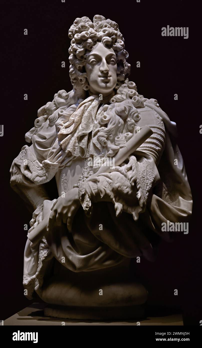 Maximilien II Emanuel, électeur de Bavière, gouverneur des pays-Bas espagnols 1694 par Willem Kerricx Musée royal des Beaux-Arts, Anvers, Belgique, belge.( Maximilien II Emanuel - Kurfürst von Bayern ) Banque D'Images