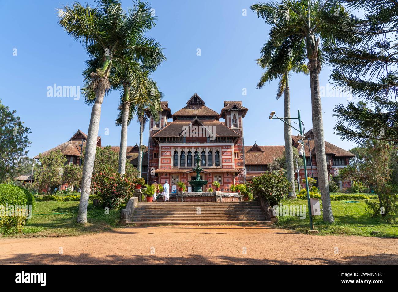 Kanakakkunnu Palace est un palais situé près de Napier Museum dans le district de Thiruvananthapuram dans l'État du Kerala en Inde. Il est célèbre pour l'accueil culturel. Banque D'Images