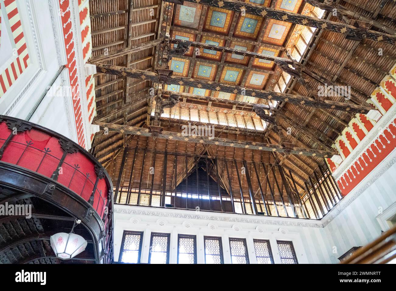 Kanakakkunnu Palace est un palais situé près de Napier Museum dans le district de Thiruvananthapuram dans l'État du Kerala en Inde. Il est célèbre pour l'accueil culturel. Banque D'Images