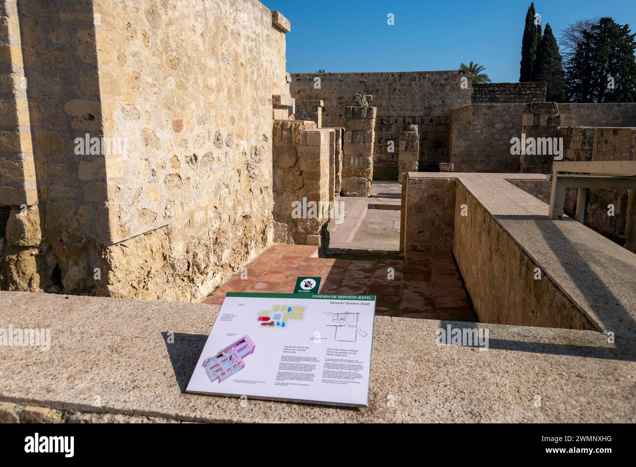 Madinat al-Zahra ou Medina Azahara est un site archéologique, l'un des trois sites du patrimoine mondial de l'UNESCO à Cordoue, Andalousie, sud de l'Espagne Serva Banque D'Images