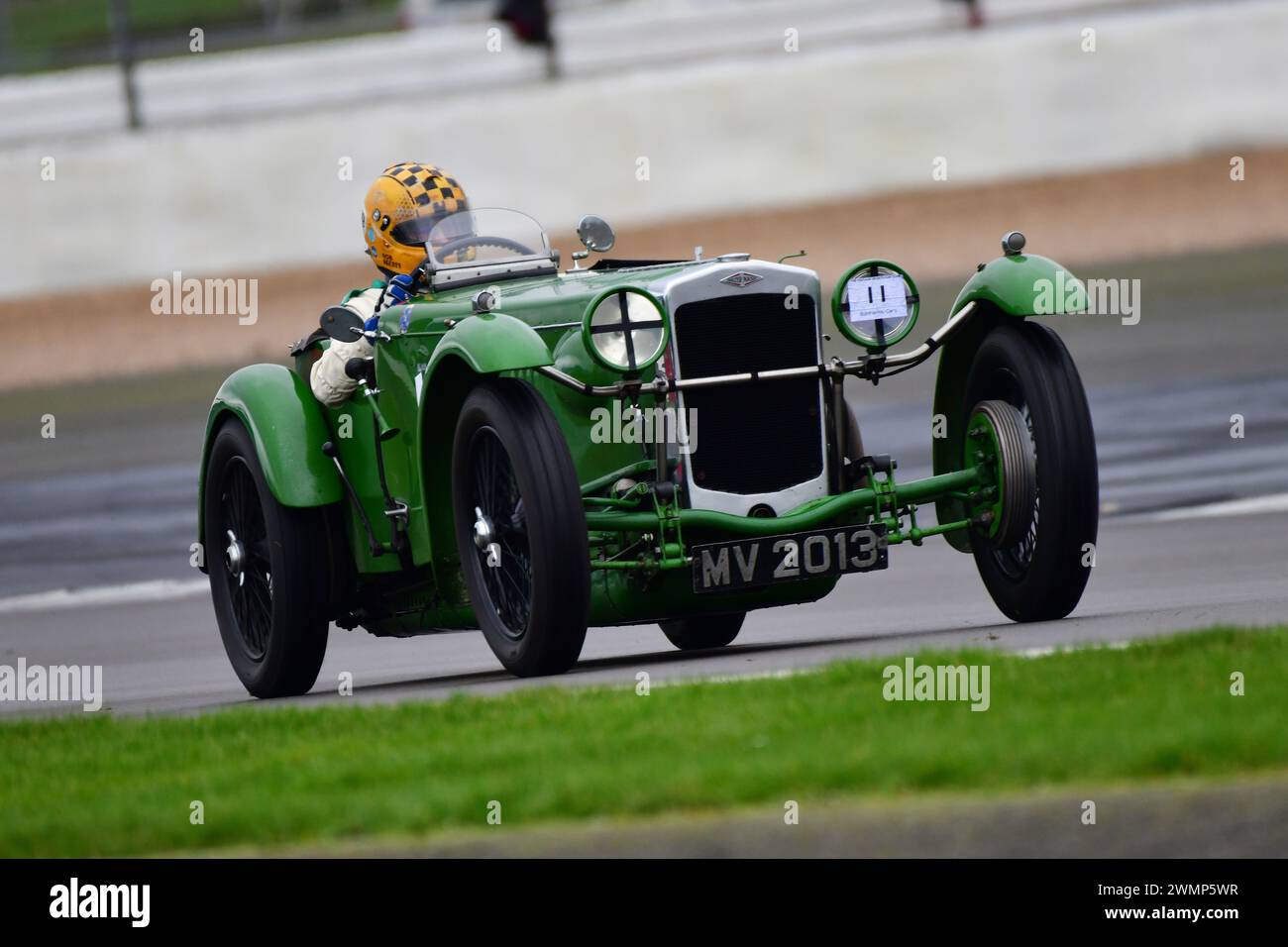Robert Beebee, réplique de Frazer Nash TT, première exécution en 1952 le Pomeroy Trophy présente des voitures de toutes les époques et de tous les types, c’est le Vintage Sports car Club, Banque D'Images
