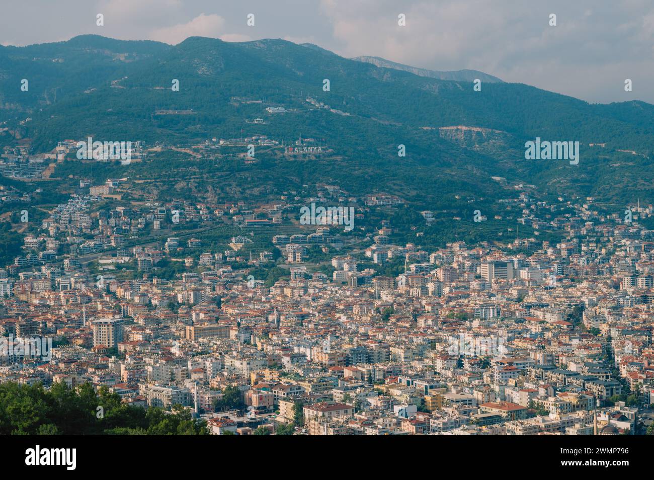 Alanya ville, Turquie, vue depuis la tour rouge (kizil kule) Banque D'Images