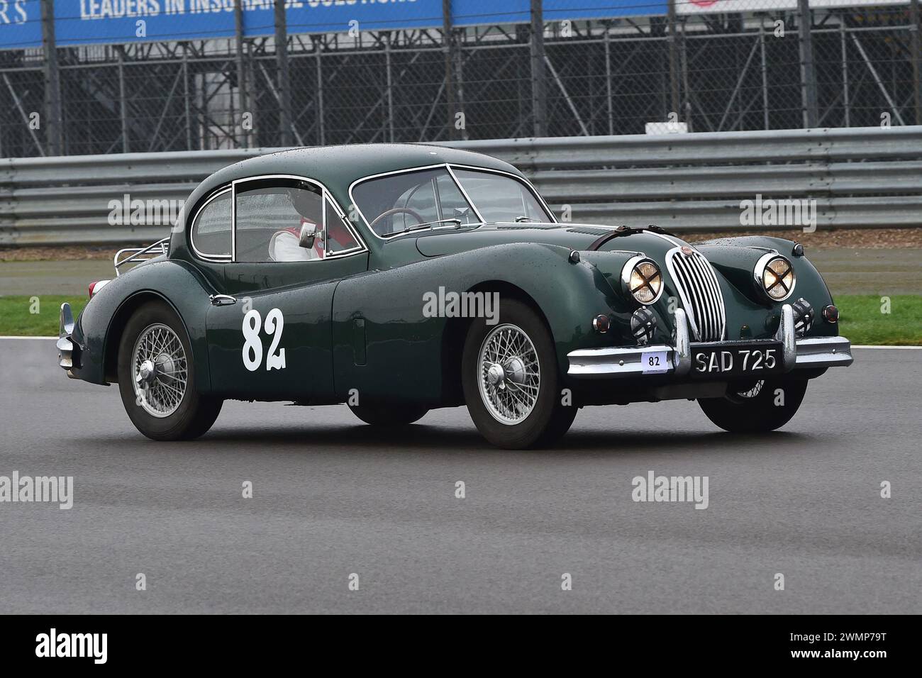Ben Fidler, Jaguar XK140, première sortie en 1952 le Trophée Pomeroy présente des voitures de toutes les époques et de tous les types, c’est le Vintage Sports car Club, VSCC, First t Banque D'Images