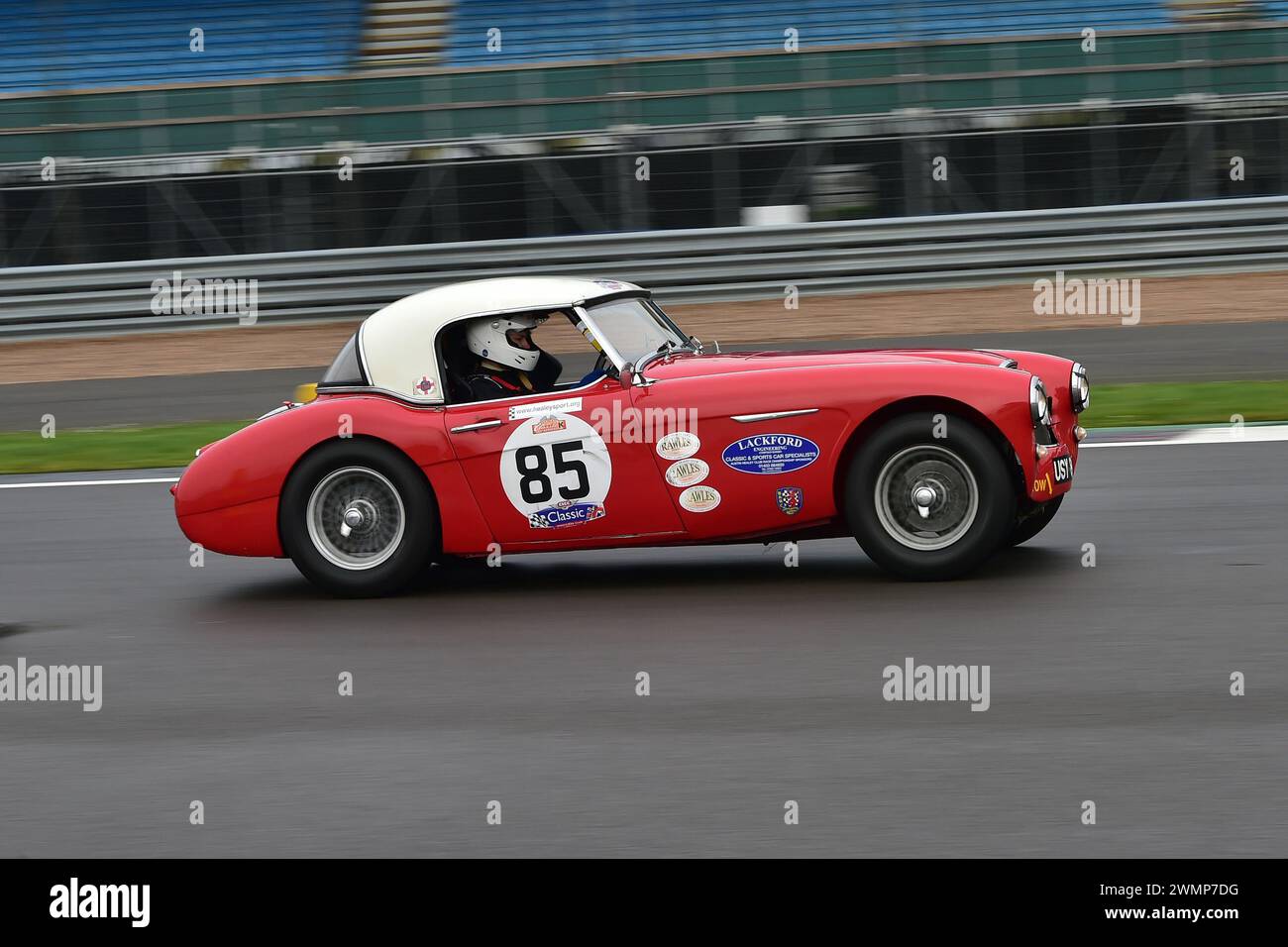 Ben Bayliss, Austin Healey 3000, première édition en 1952 le Pomeroy Trophy présente des voitures de toutes les époques et de tous les types, c’est le Vintage Sports car Club, VSCC, Banque D'Images
