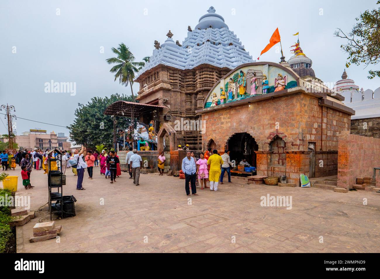 Temples hindous dans l'état indien d'Orissa / Odisha Banque D'Images