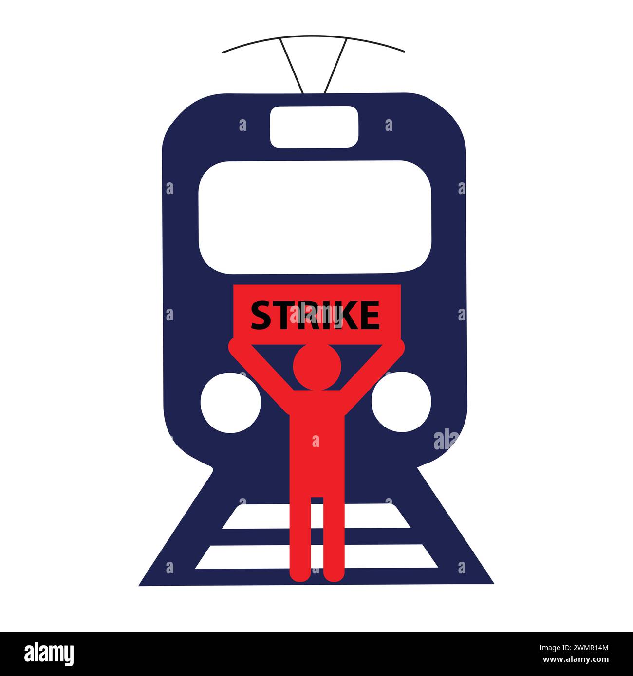 Gréve de train Banque d&amp;#39;images détourées - Alamy