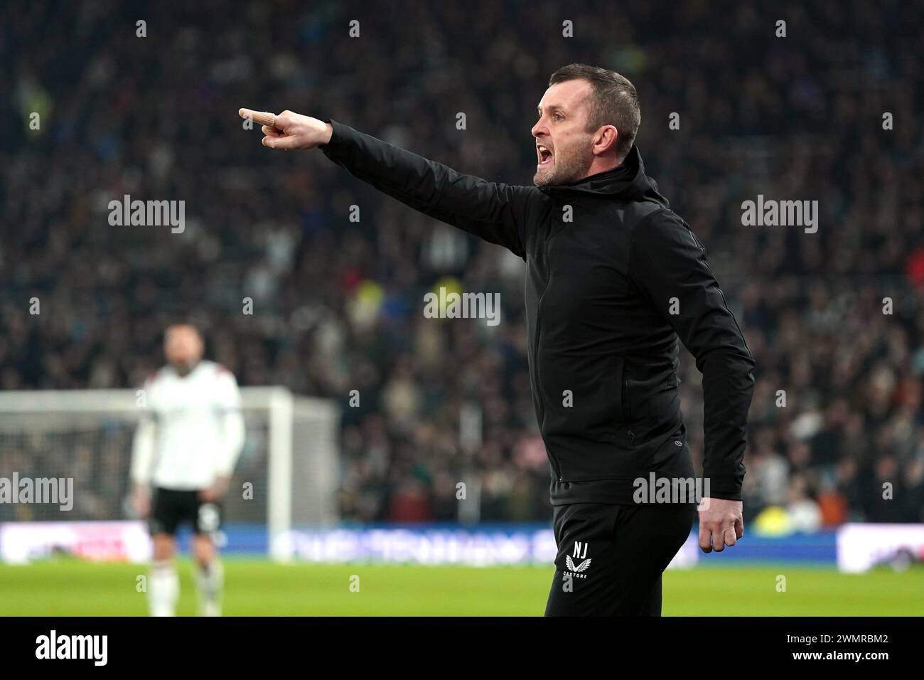 Nathan Jones, entraîneur de Charlton Athletic, lors du match de Sky Bet League One à Pride Park, Derby. Date de la photo : mardi 27 février 2024. Banque D'Images