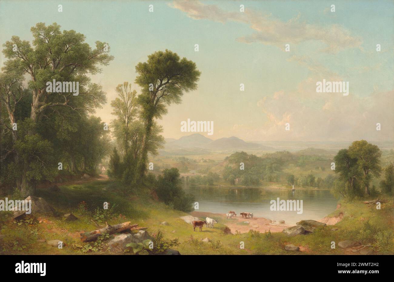 Durand Asher Brown - paysage pastoral (1861) Banque D'Images