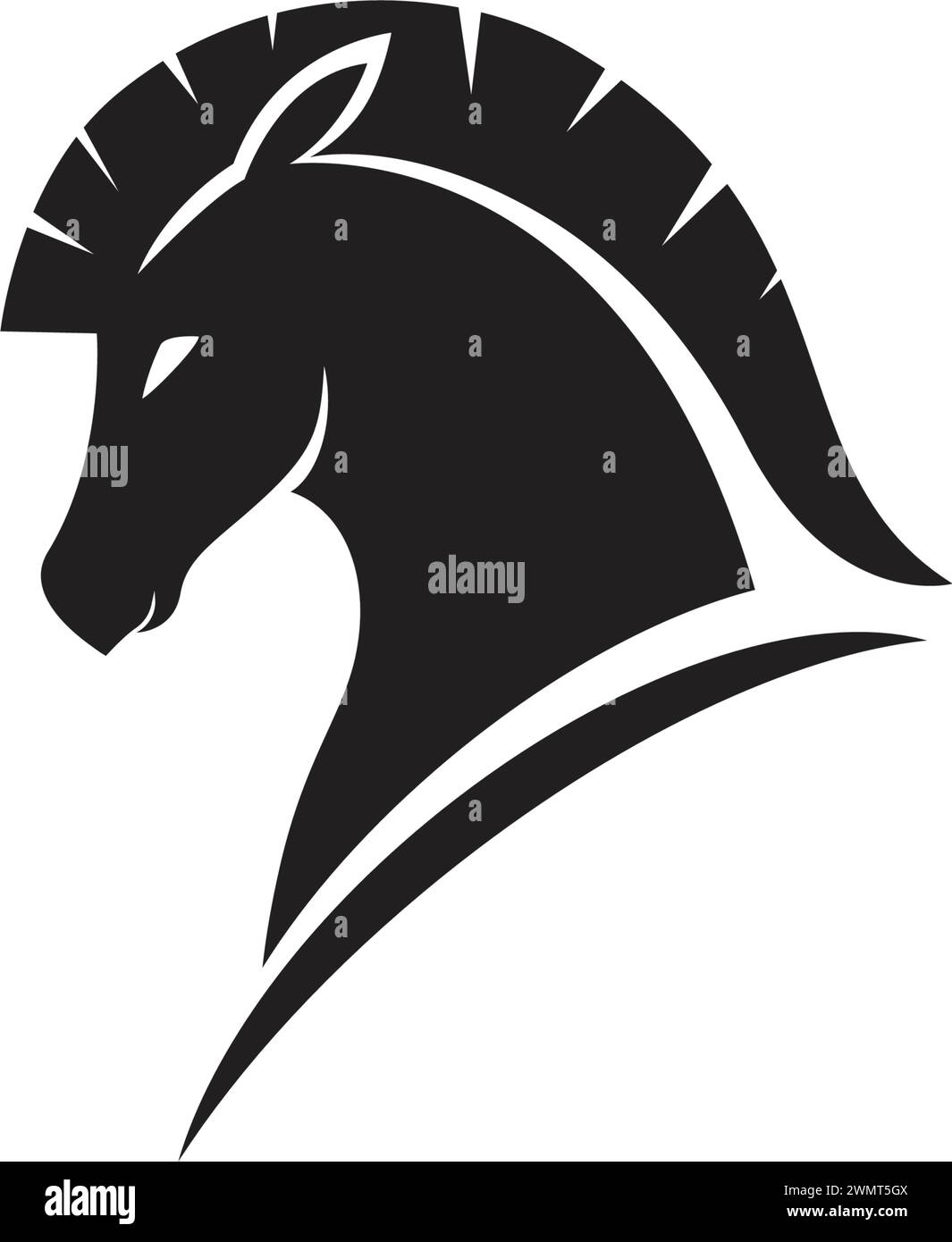 Logo cheval icône vecteur modèle illustration design Illustration de Vecteur