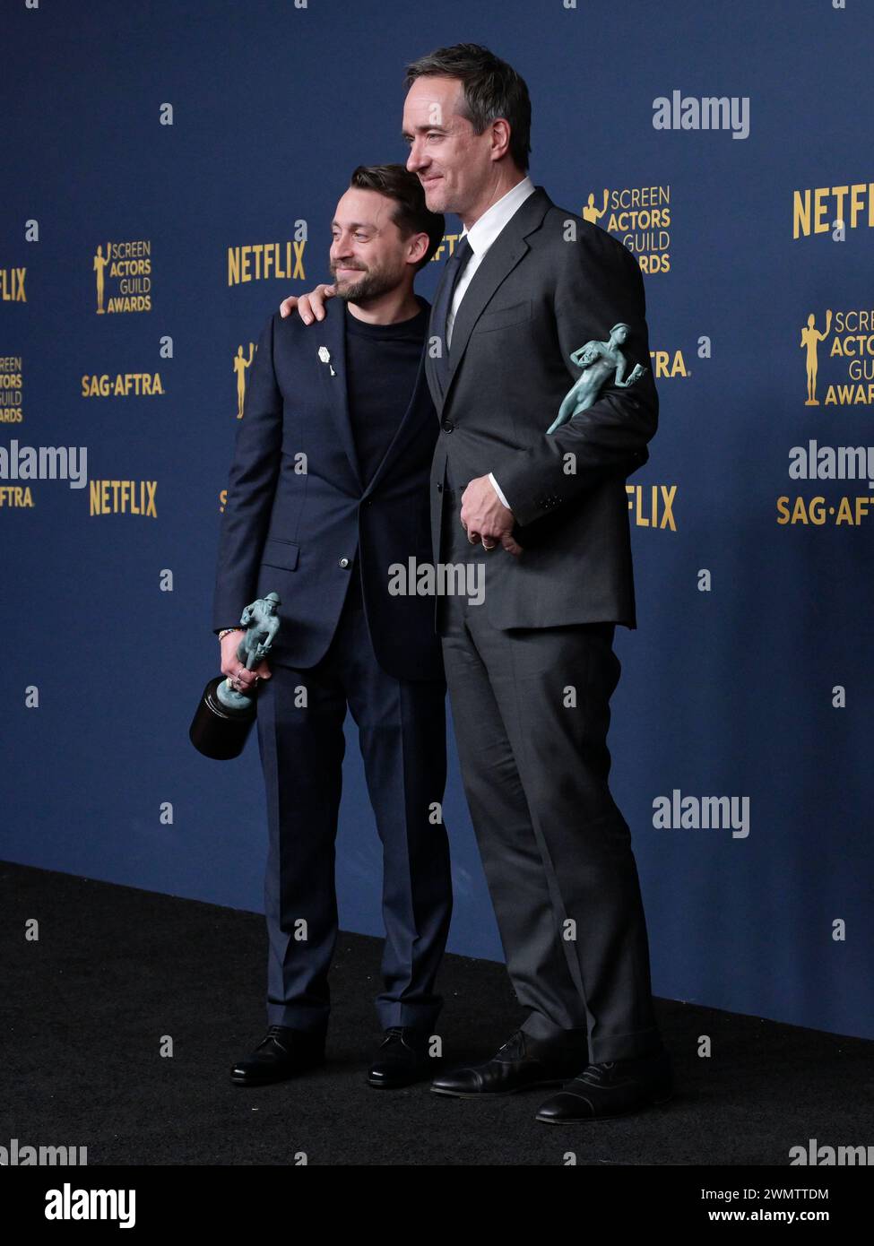 24 Février 2024 Los Angeles Californie États Unis Kieran Culkin Et Matthew Macfadyen Les