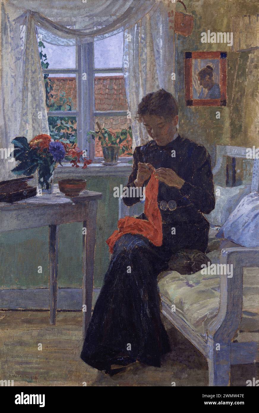 Wilhelmson Carl - intérieur, Bohuslän (1901) Banque D'Images