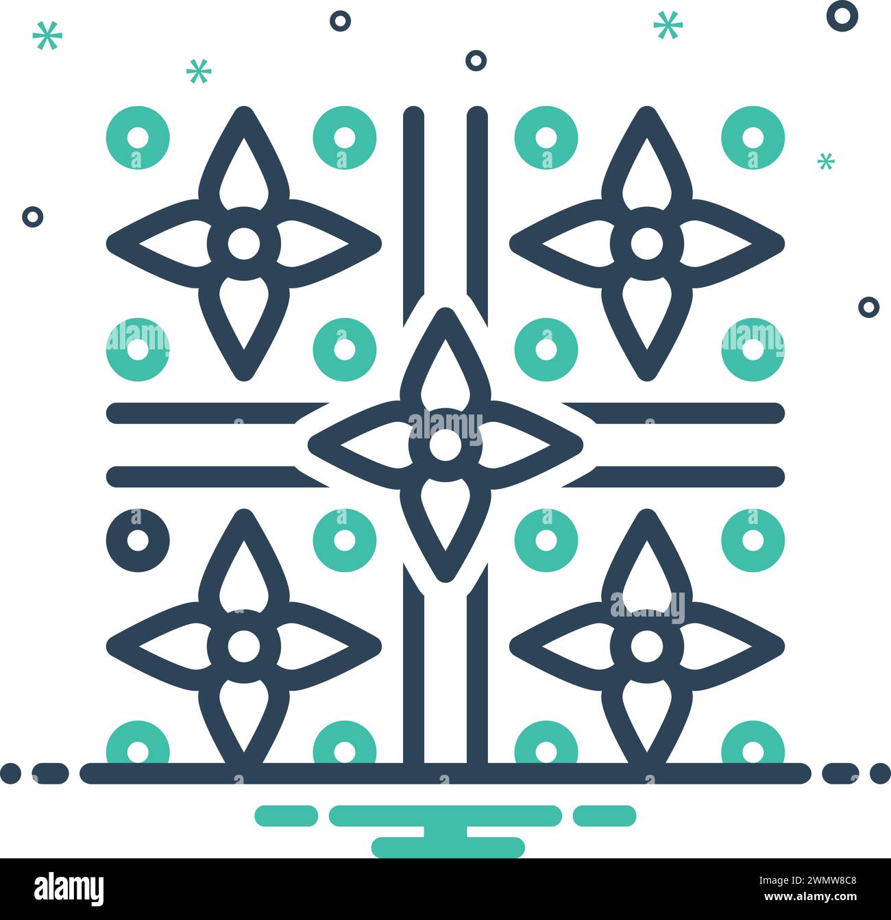 Icône pour motifs, échantillon Illustration de Vecteur