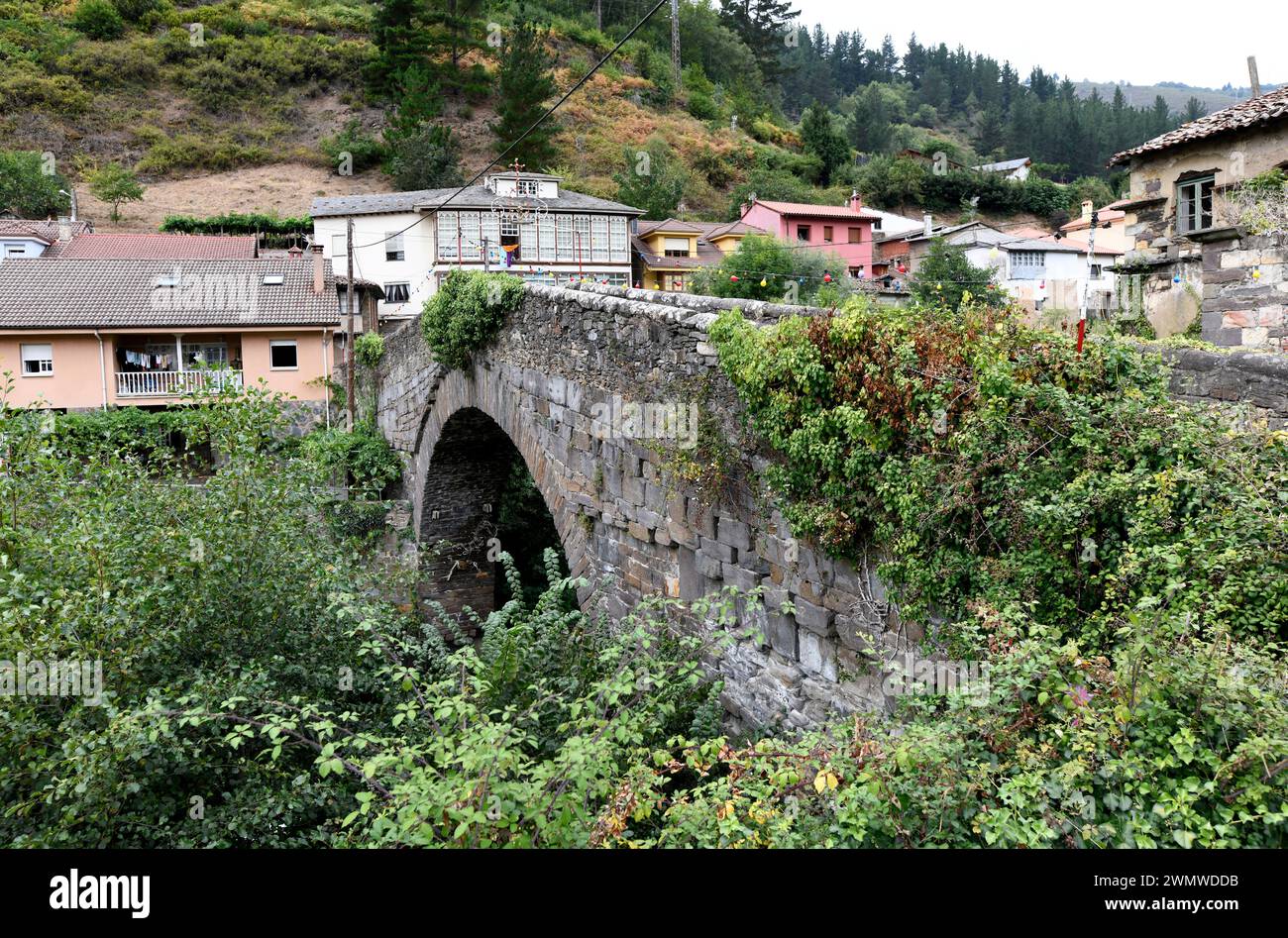 Corias parroquia de Cangas del Narcea. Asturies, Espagne. Banque D'Images
