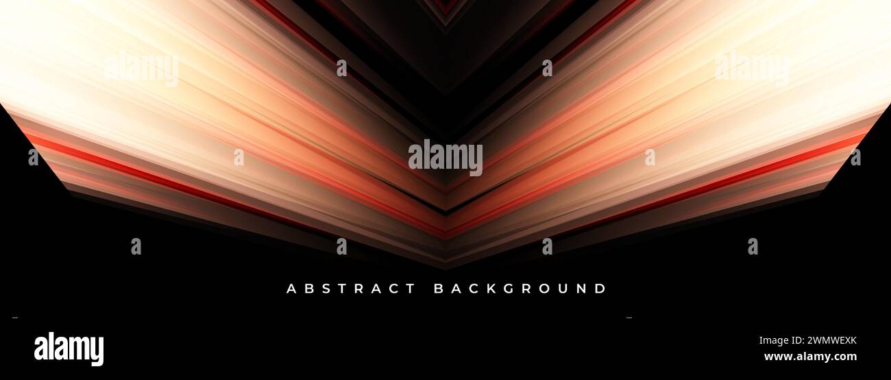 Une couverture de livre avec des lignes rouges et blanches sur un fond vectoriel noir, créant un sentiment de symétrie et d'obscurité. Le design est un geste saisissant Illustration de Vecteur