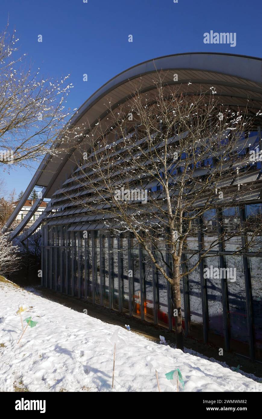 BERNE, SUISSE - 20 JANVIER 2024 : Zentrum Paul Klee par l'architecte Renzo Piano Banque D'Images