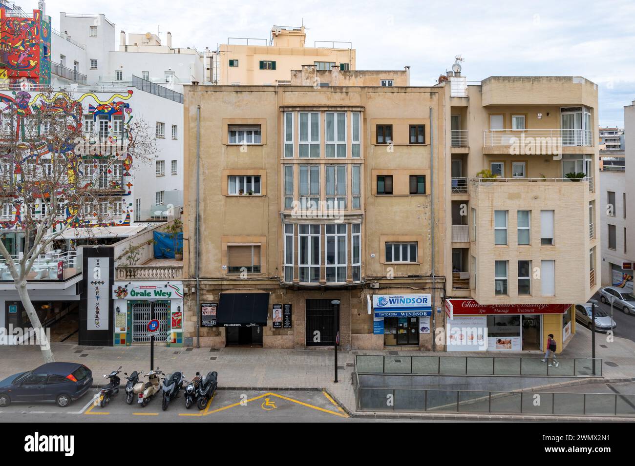 Palma, Îles Baléares, Espagne, paysage urbain de Palm de Mallorcan éditorial seulement. Banque D'Images