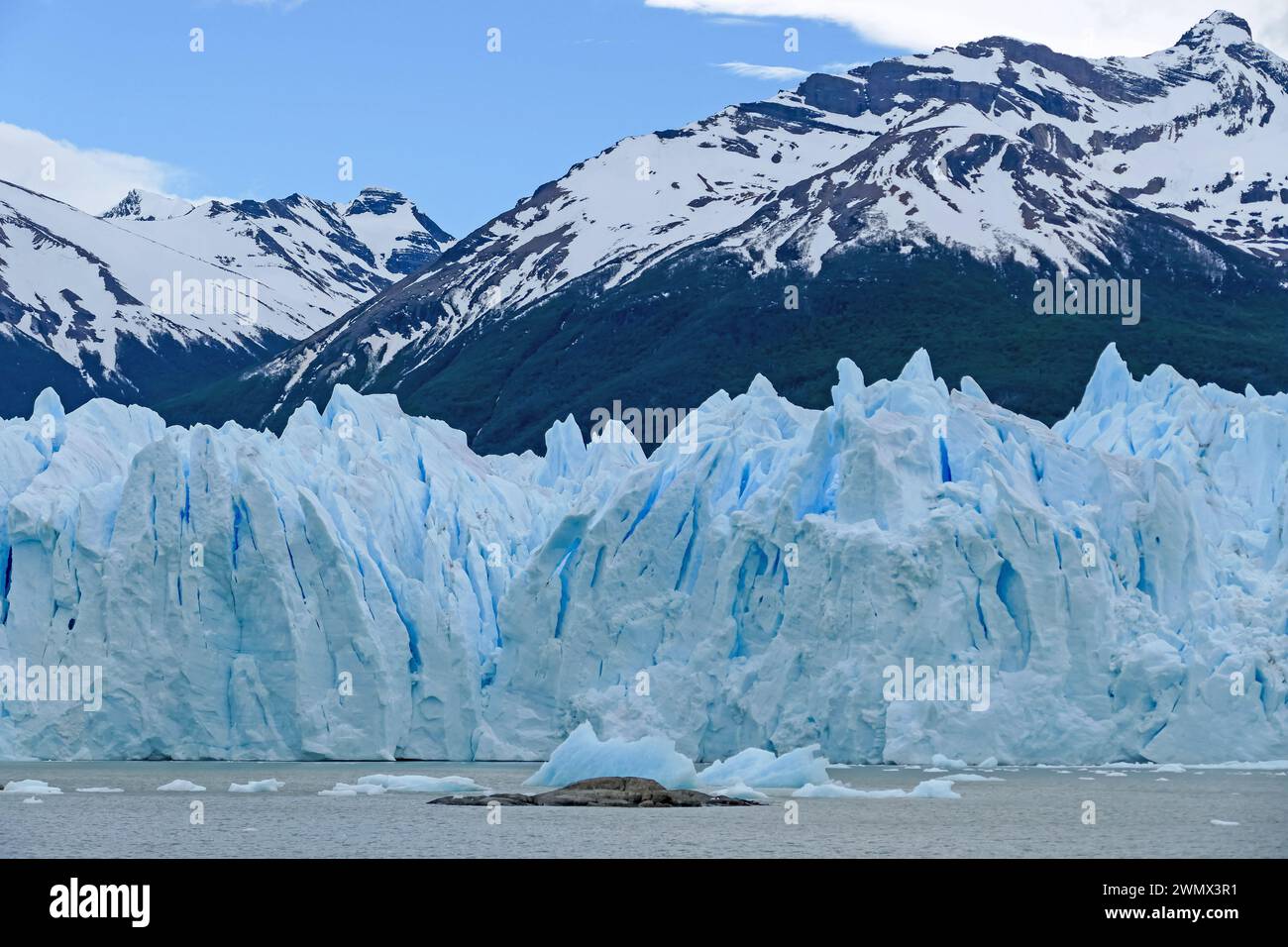 Patagonie Argentine : le glacier Perito Moreno près d'El Calafate Banque D'Images