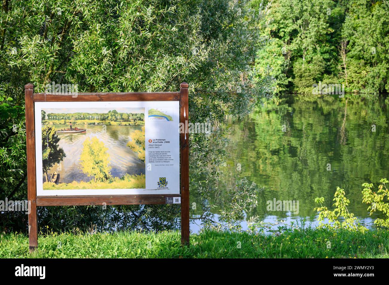 France, Val d'Oise, Val Parisis, la Frette sur Seine Banque D'Images