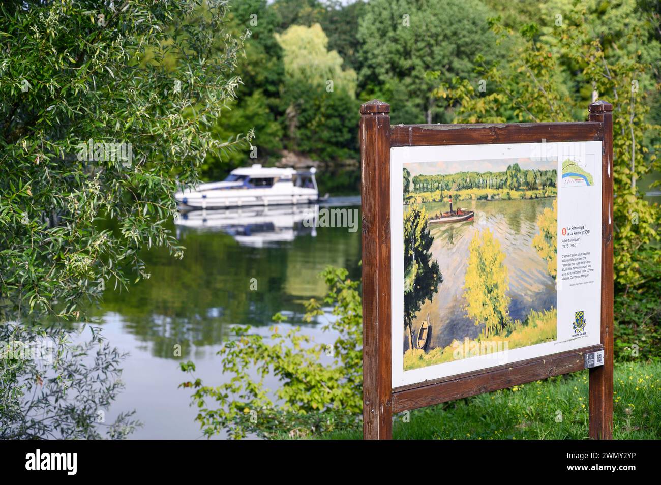 France, Val d'Oise, Val Parisis, la Frette sur Seine Banque D'Images