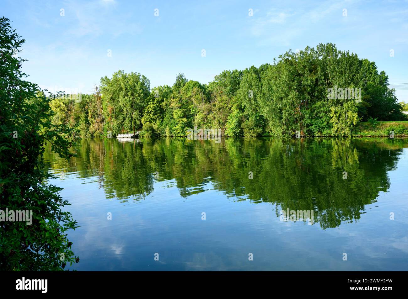 France, Val d'Oise, Val Parisis, la Frette sur Seine Banque D'Images