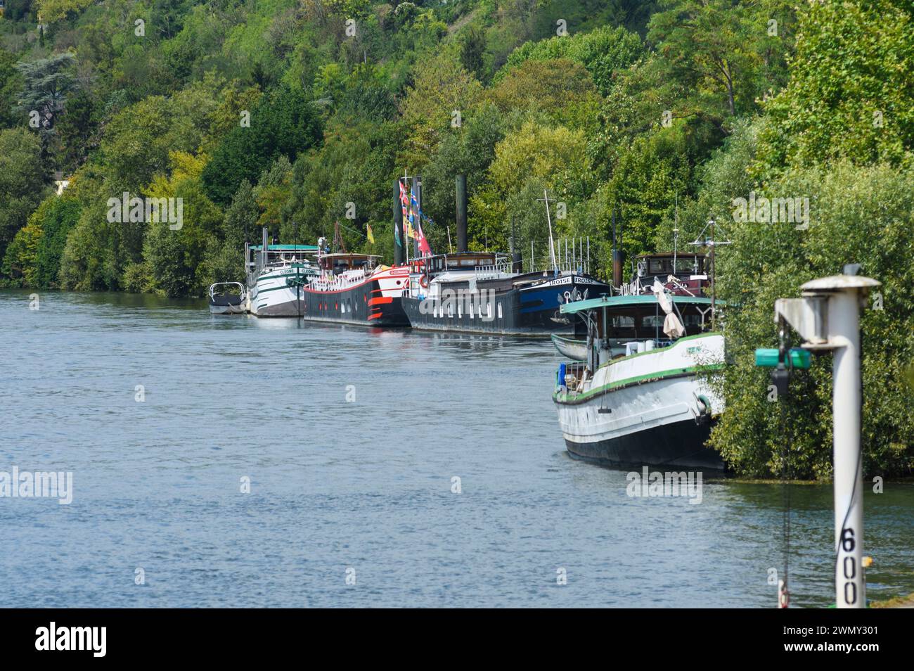 France, Val d'Oise, territoire du Val Parisis, village de Herblay, Seine banck Banque D'Images