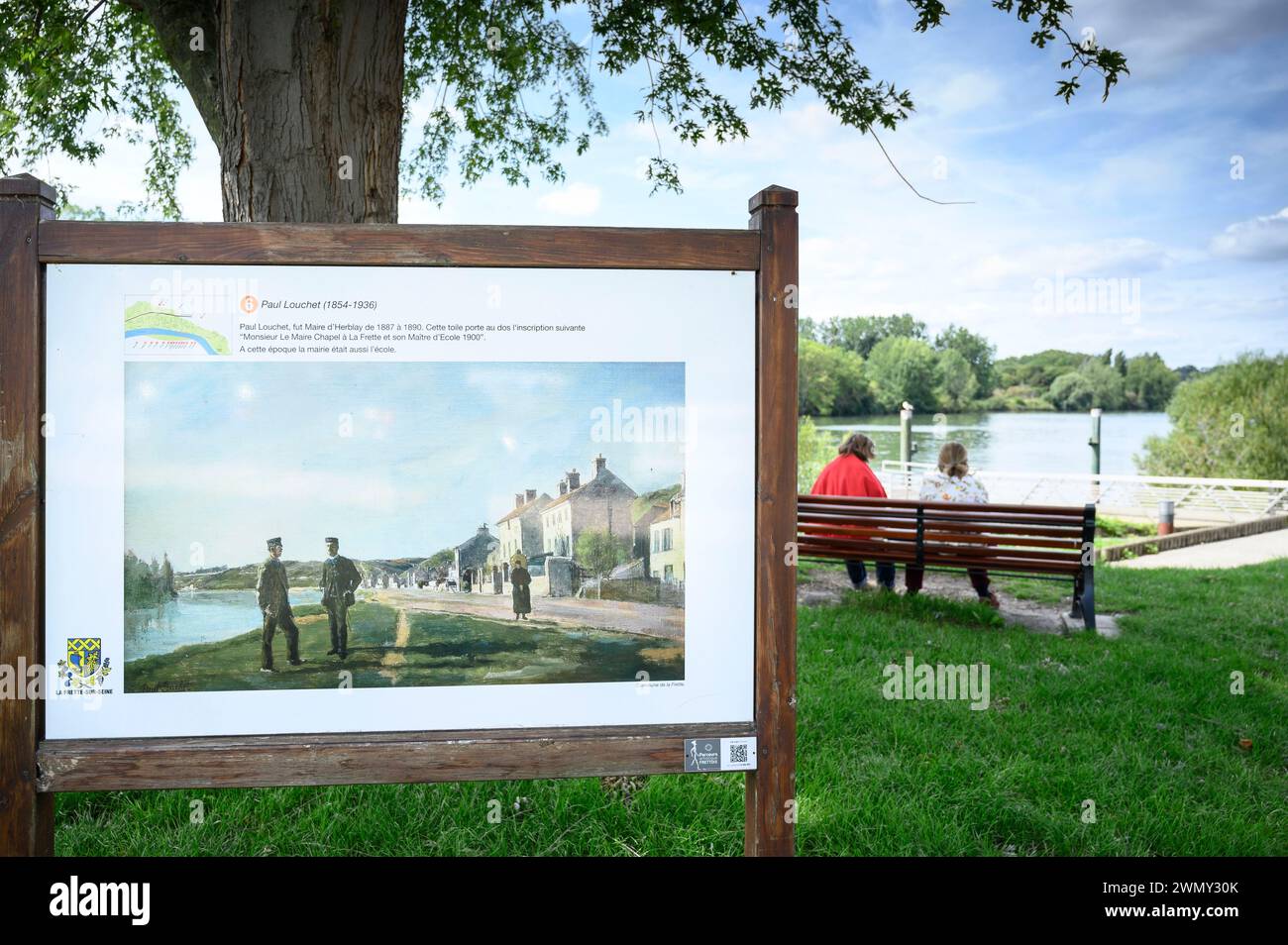France, Val d'Oise, Val Parisis, la Frette sur Seine Banque D'Images